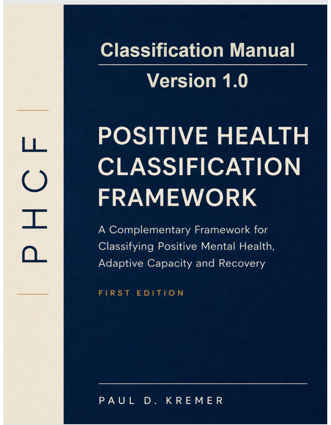 PHCF Classification Manual Version 1.0 cover